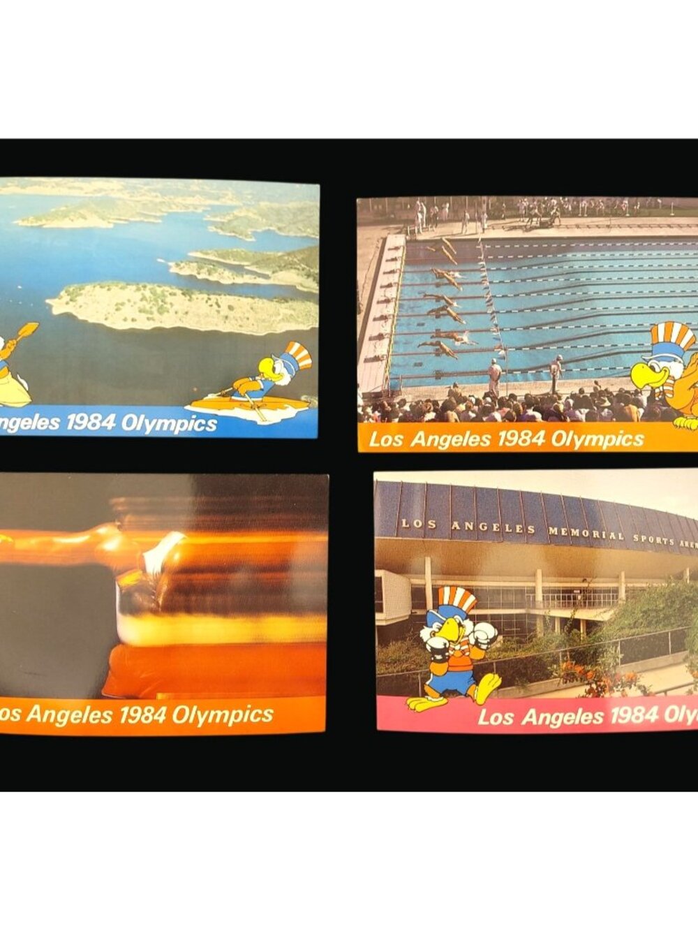 Los Angeles 1984 Olympics Official Licensed Postcards Set Of 4